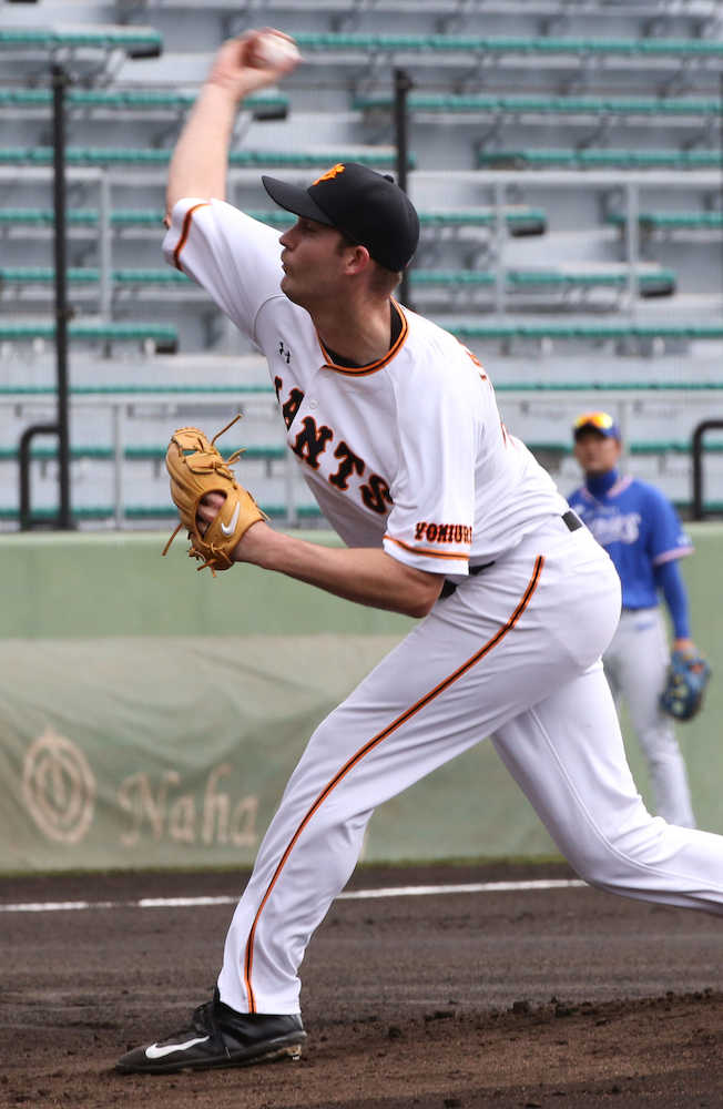 【画像・写真】巨人　サムスン戦先発のヤングマン、２回を２安打無失点「順調です」