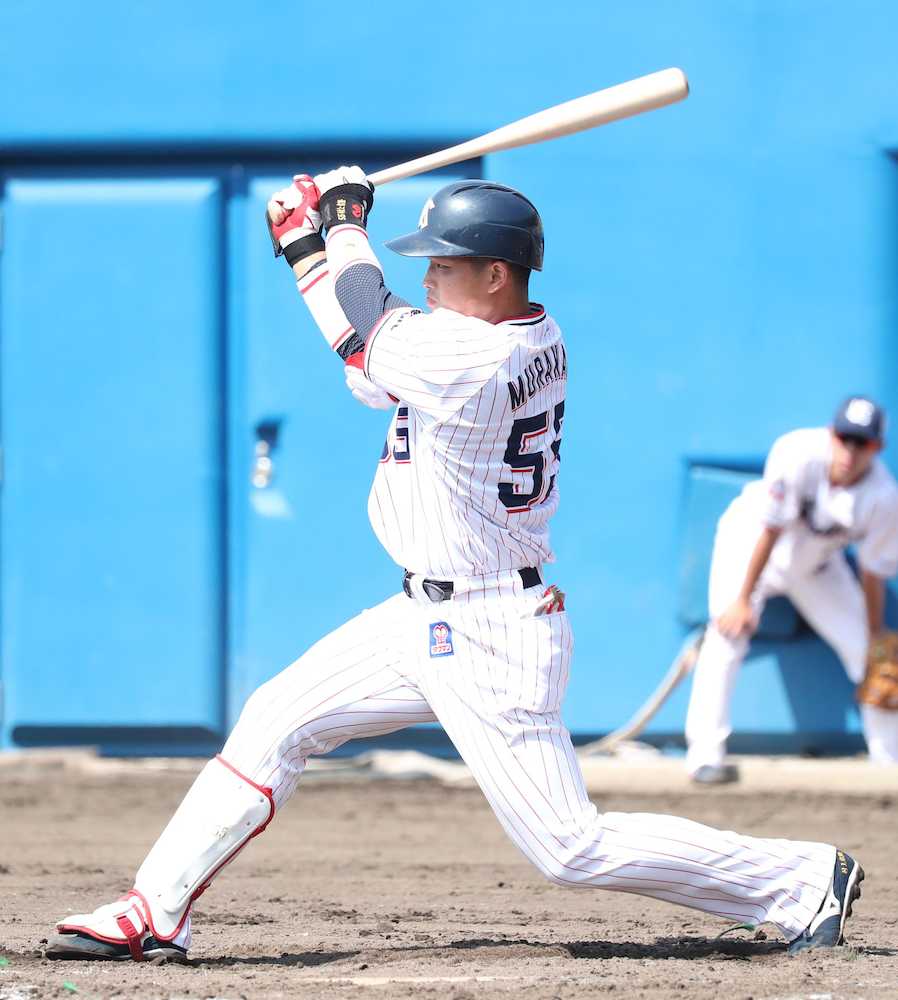 【画像・写真】ヤクルト・村上２安打　同学年・清宮の活躍聞き「もの凄く良い刺激」