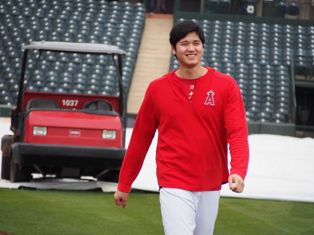 【画像・写真】大谷　今週中にもティー打撃再開へ　練習後には「さあ、ブルペンいきますか！」