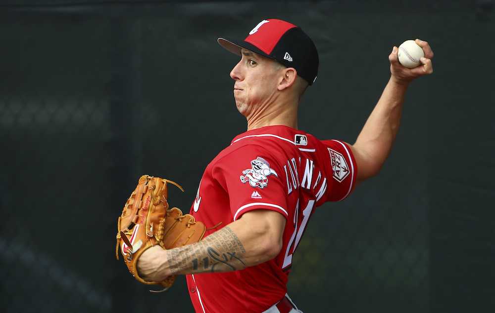 【画像・写真】レッズ救援投手　投打の二刀流に挑戦　昨季は代打満塁弾など４本塁打