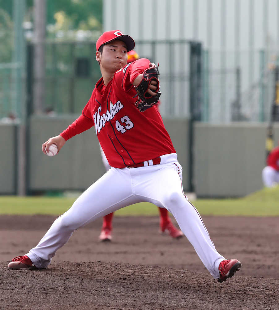 【画像・写真】広島ドラ２島内“中継ぎテスト”合格！初の対外試合で２Ｋ零封