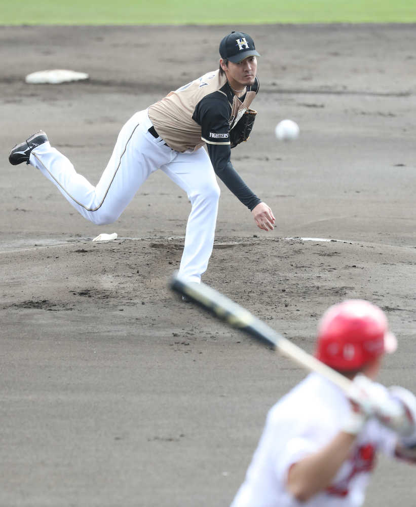 【画像・写真】日本ハム・有原　改良ツーシームでカープ圧倒　開幕へ「少しでもいい状態に」