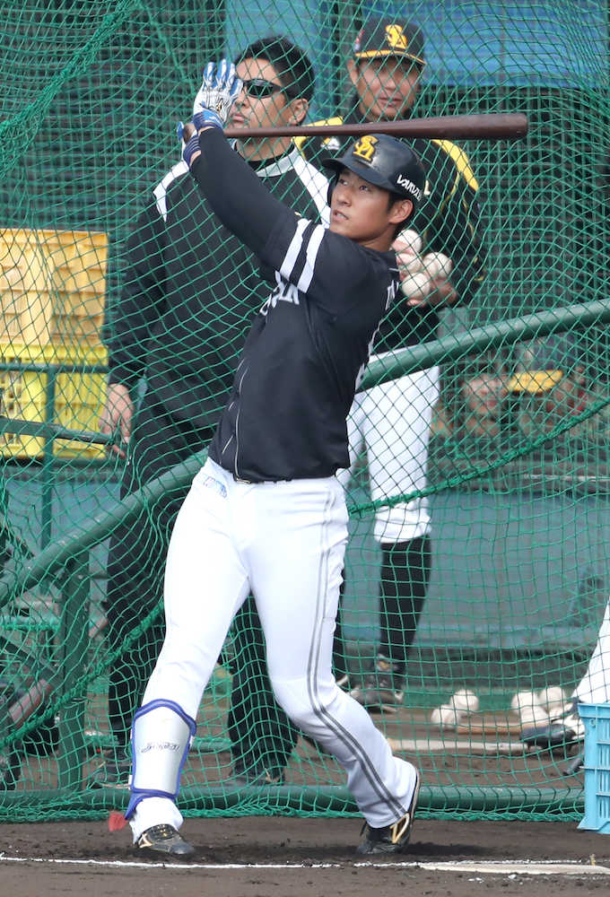 【画像・写真】ソフトＢ　柳田＆上林　Ａ組に合流即快音　２４日ＯＰ戦出場へ