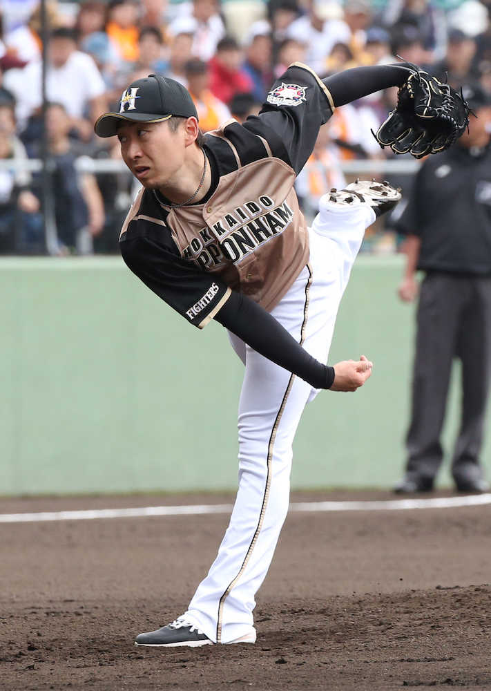 【画像・写真】日本ハム　金子、上々の新天地デビュー　２回１安打無失点