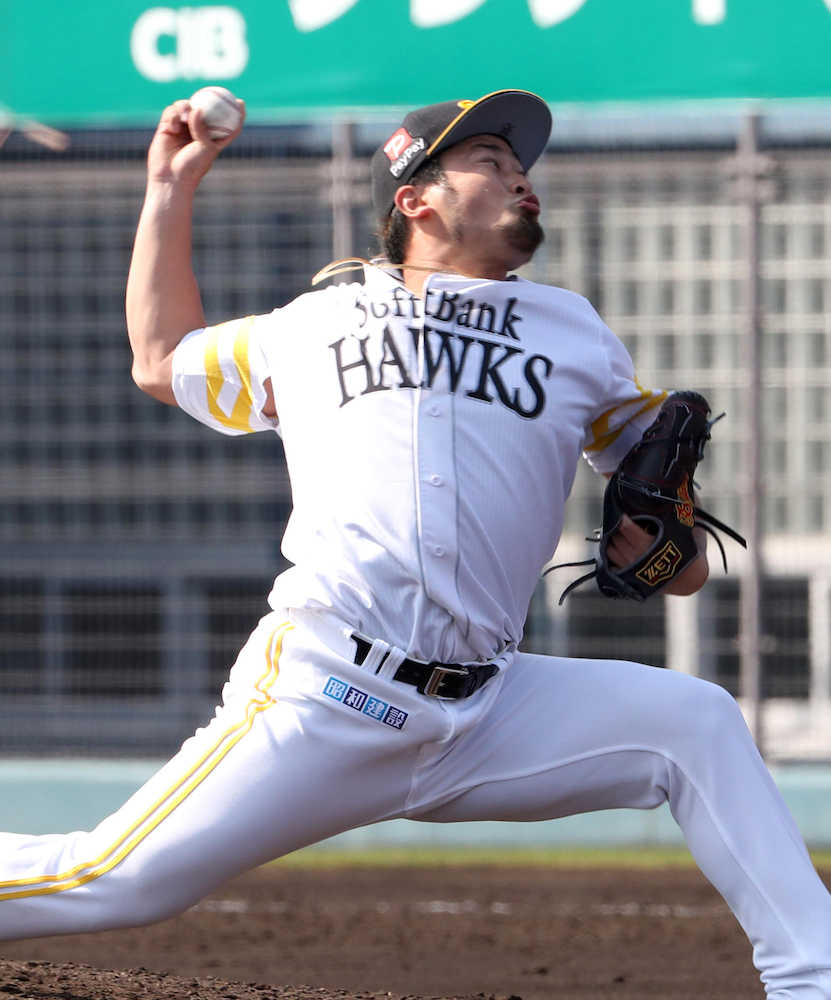 【画像・写真】ソフトＢ森、初対外試合で貫禄の３者斬り「初めてにしては良かった」