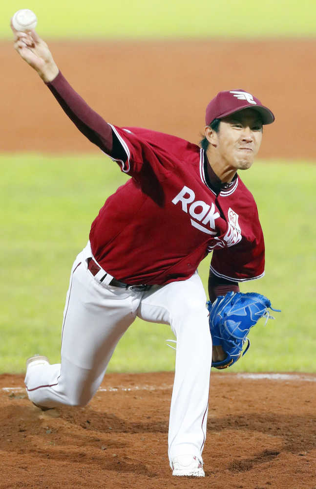 【画像・写真】楽天・岸　ラミゴ戦で好投披露、３回２安打無失点４Ｋ