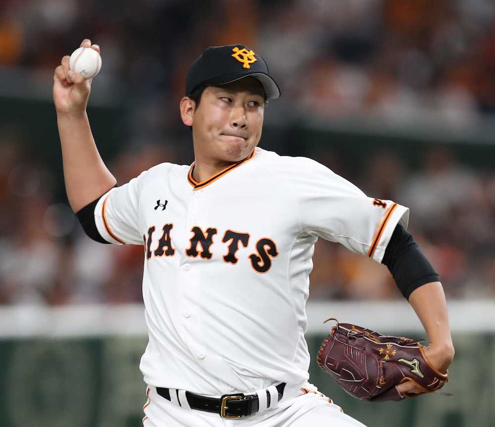 【画像・写真】巨人・菅野３回完全！直球キレキレ　ヤクルト戦１２イニング連続無安打