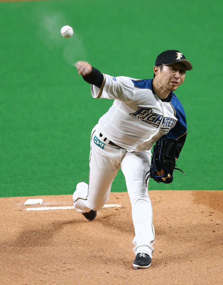 【画像・写真】日本ハム・金子　本拠地マウンドで３回“パーフェクト”投球