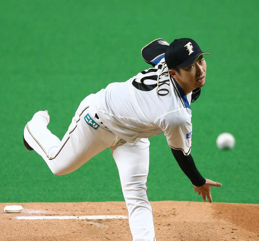 【画像・写真】日本ハム金子３回完全「本当にいい感じ」移籍後初の本拠地登板