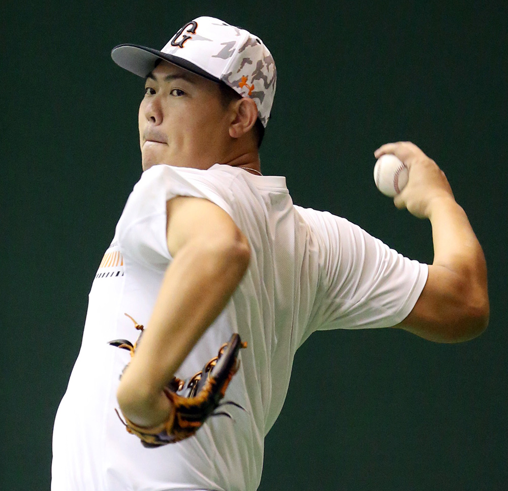 【画像・写真】巨人・山口、広島・長野を警戒　元同僚との対戦「嫌ですね」