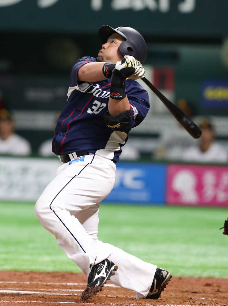 西武 山川 逆方向へ２戦連発 パフォーマンスも 微調整 スポニチ Sponichi Annex 野球
