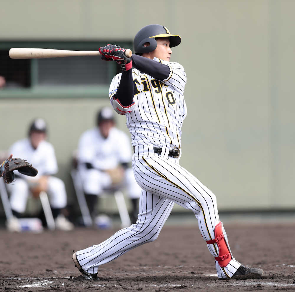 【画像・写真】阪神ドラ３木浪、開幕１軍内定　またまたアピール３打数３二塁打