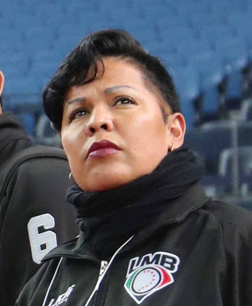【画像・写真】メキシカンリーグ初の女性審判ゴルドアさん、侍Ｊ戦で塁審担当　夢は「東京五輪の審判」