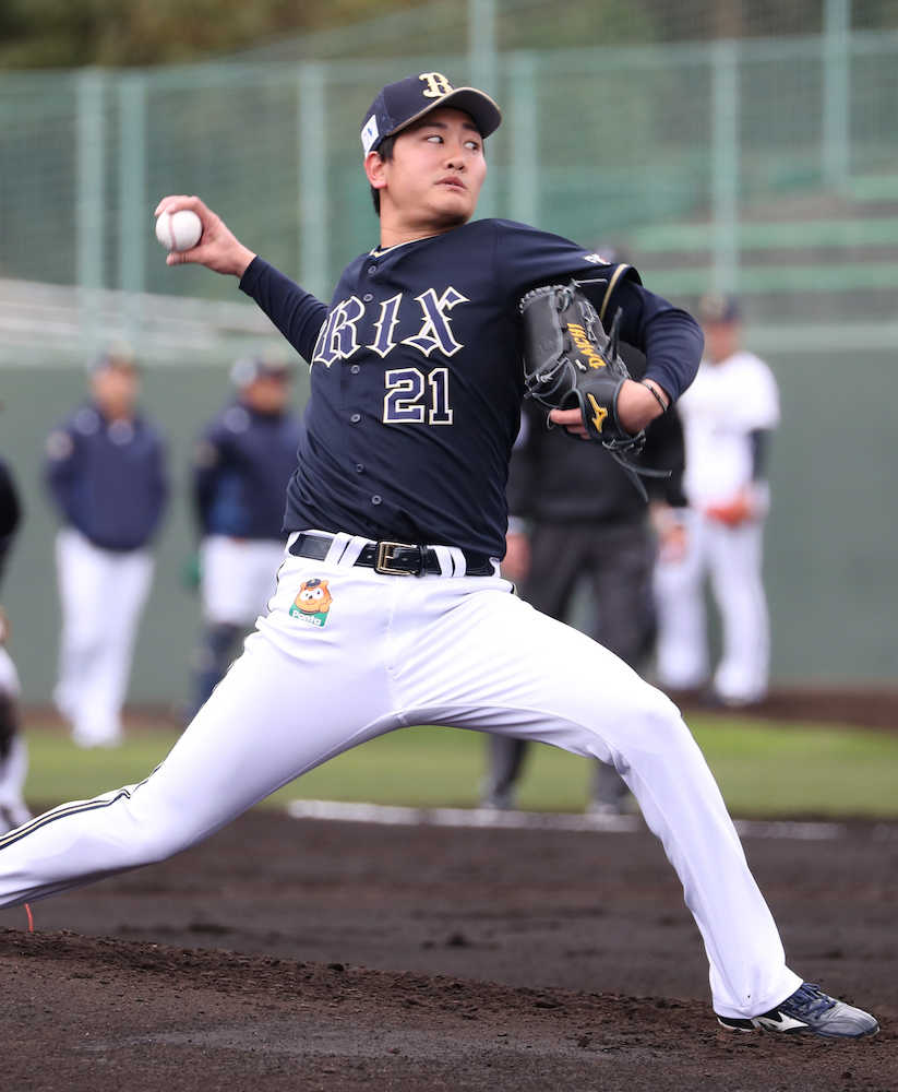【画像・写真】オリ竹安、右肩違和感で開幕１軍絶望　投球練習一部制限