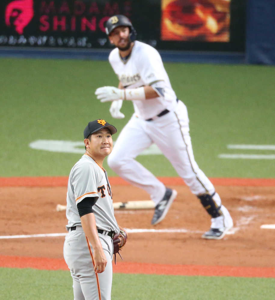 【画像・写真】巨人・菅野、ＯＰ戦で４回６失点　オリ打線に４連打、３ラン浴びる