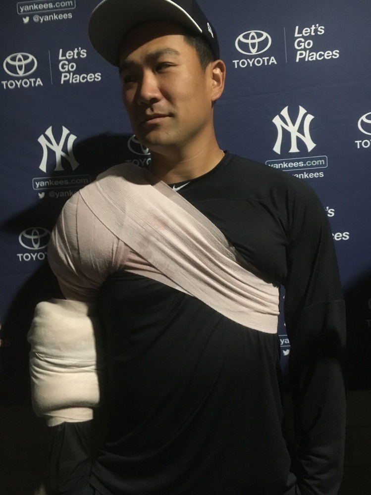 【画像・写真】マー君、メンタル面で収穫　３回１／３を２失点、４者連続三振も「思うように制球できていない」