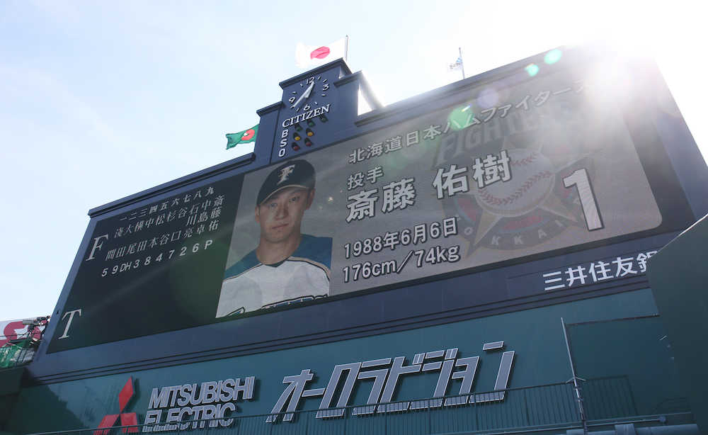 【画像・写真】斎藤佑、甲子園“プロ初先発”で２回３Ｋ完全　対外試合７回無安打無失点