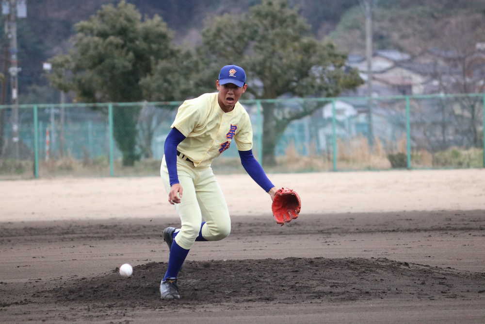 【画像・写真】センバツ注目右腕、星稜・奥川　練習試合で３回２安打無失点　最速１４８キロ計測