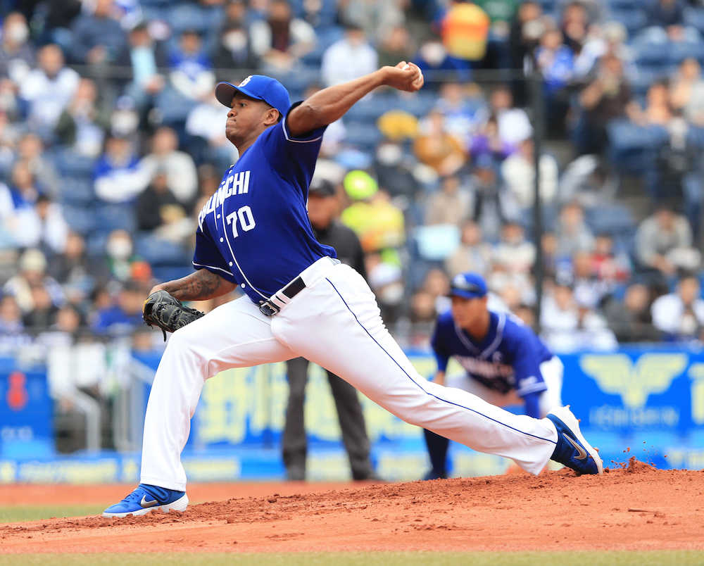 【画像・写真】中日の新外国人・ロメロ　開幕へ調子上昇！５回を１安打１失点の好投　反則投球も「修正したい」