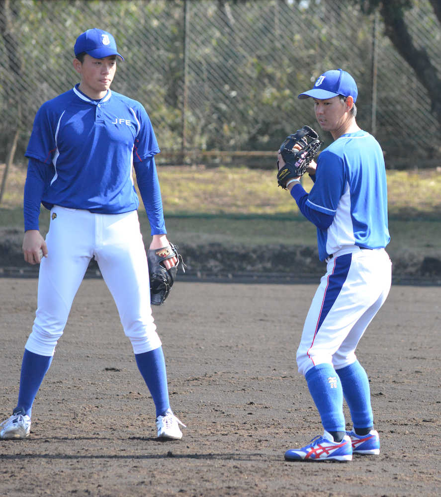【画像・写真】元ＤｅＮＡ　須田　プロで学んだ知識と技術伝授で古巣ＪＦＥ東日本に恩返し