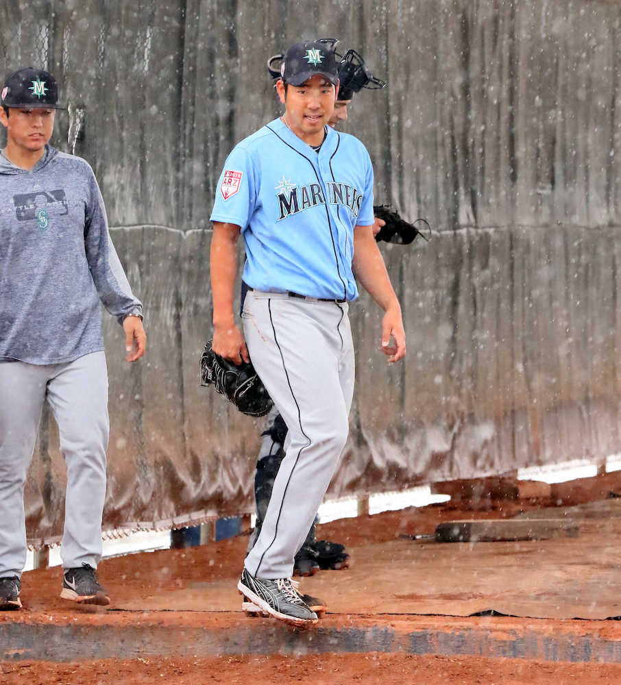 【画像・写真】雄星、オープン戦最終登板は雨で中止　紅白戦でイチと対決も