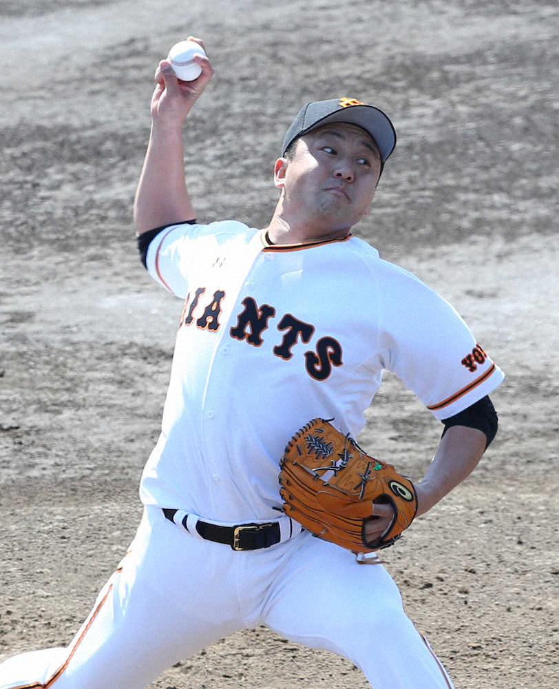 【画像・写真】先発転向の巨人・沢村　初実戦で2ラン被弾も納得「体力的には5、6回もいける」