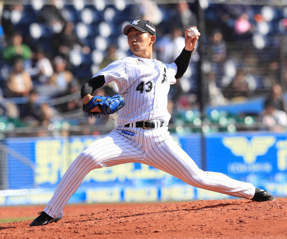 【画像・写真】ロッテ　ドラ3小島、実戦初先発で4回1失点　開幕ローテ王手