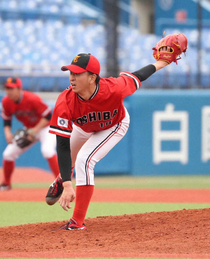 【画像・写真】【スポニチ大会】東芝　無念の完敗…宮川６回に崩れ平馬監督「残念」