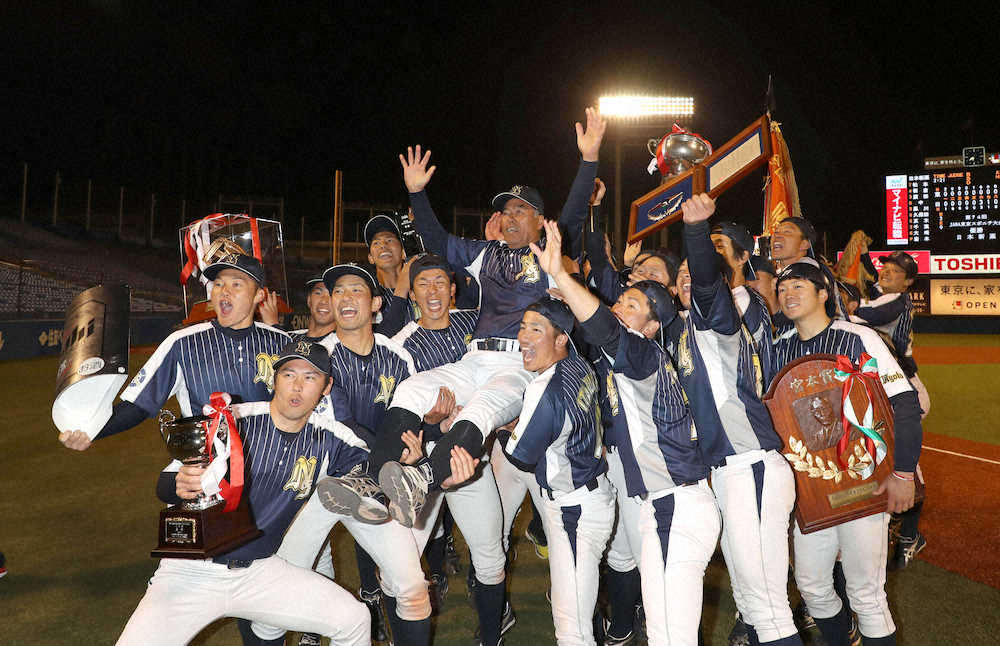 【画像・写真】【スポニチ大会】日本新薬3年ぶり2度目Ｖ！エース榎田がＭＶＰ