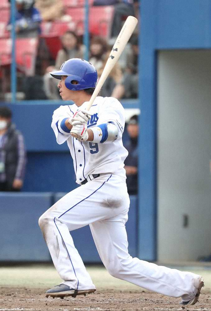 【画像・写真】中日・石川駿　再昇格アピール！ウエスタンＬ開幕戦で3安打の猛打賞