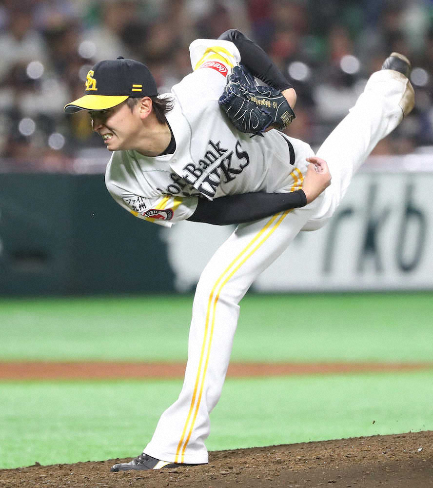 【画像・写真】ソフトB・東浜、5回途中3安打2失点5K 