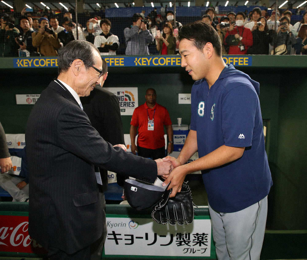 【画像・写真】王会長もイチ＆雄星を激励「とにかく頑張って！見ているから」