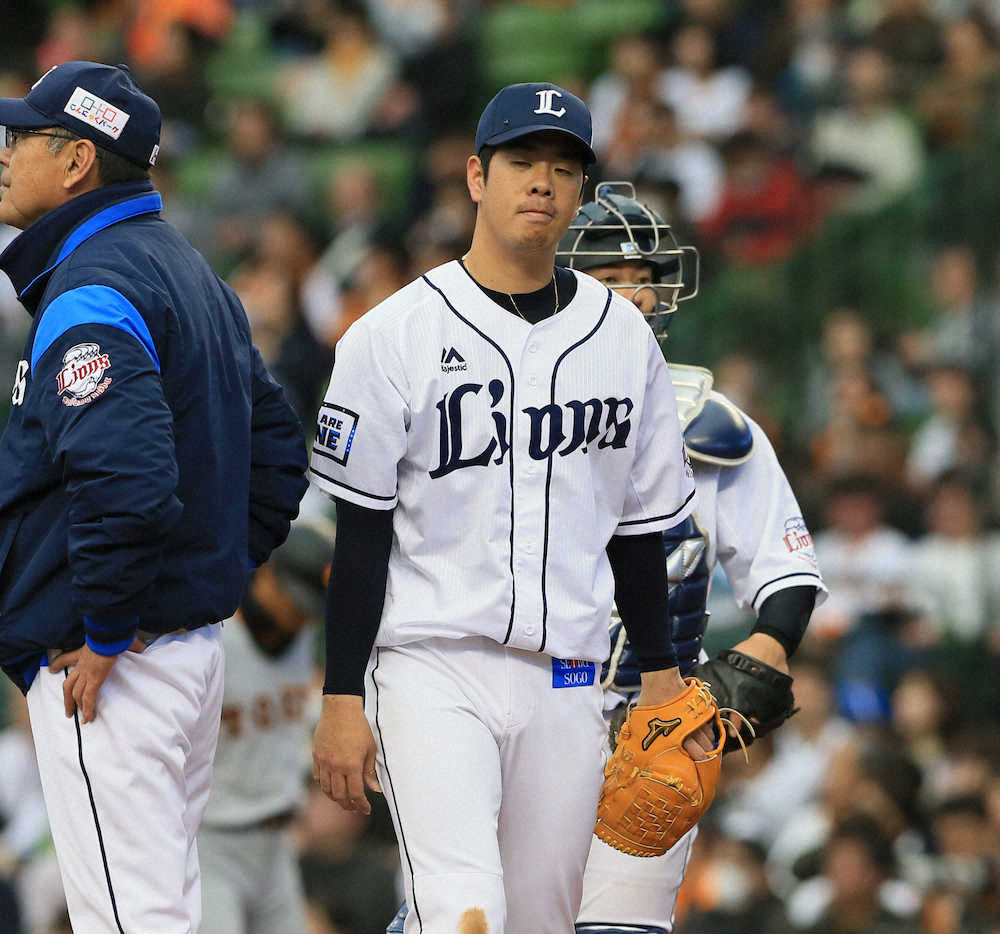 【画像・写真】西武・多和田　6回途中7失点で降板　開幕投手に決定も不安残す