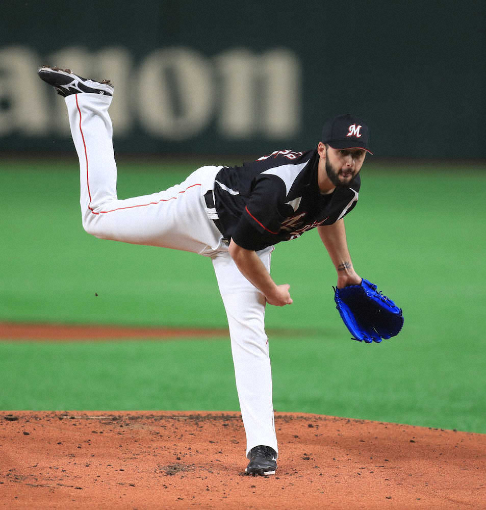 【画像・写真】ロッテ・ボルシンガー　開幕へ納得69球　ピンチで「踏ん張ることができた」