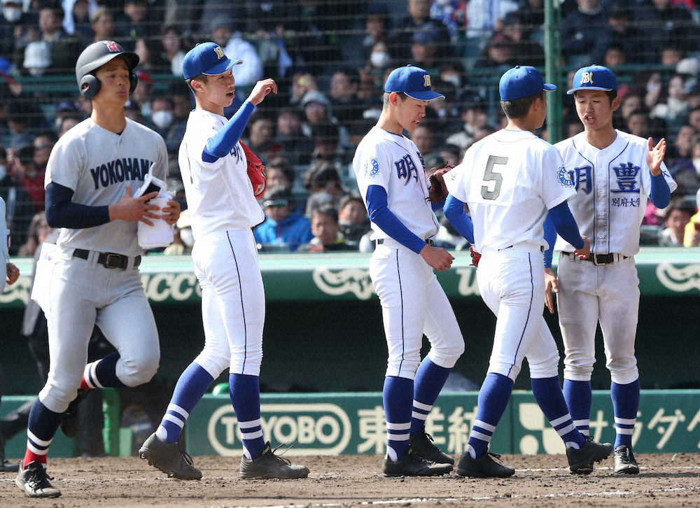 【画像・写真】明豊　13得点で横浜に逆転勝ち、川崎監督「粘り強さ出せた」