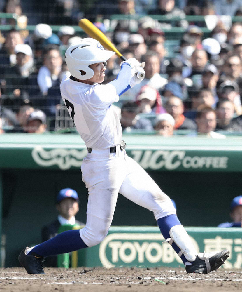 【画像・写真】筑陽学園　甲子園初勝利　野田「いつか見ていろ」の3安打