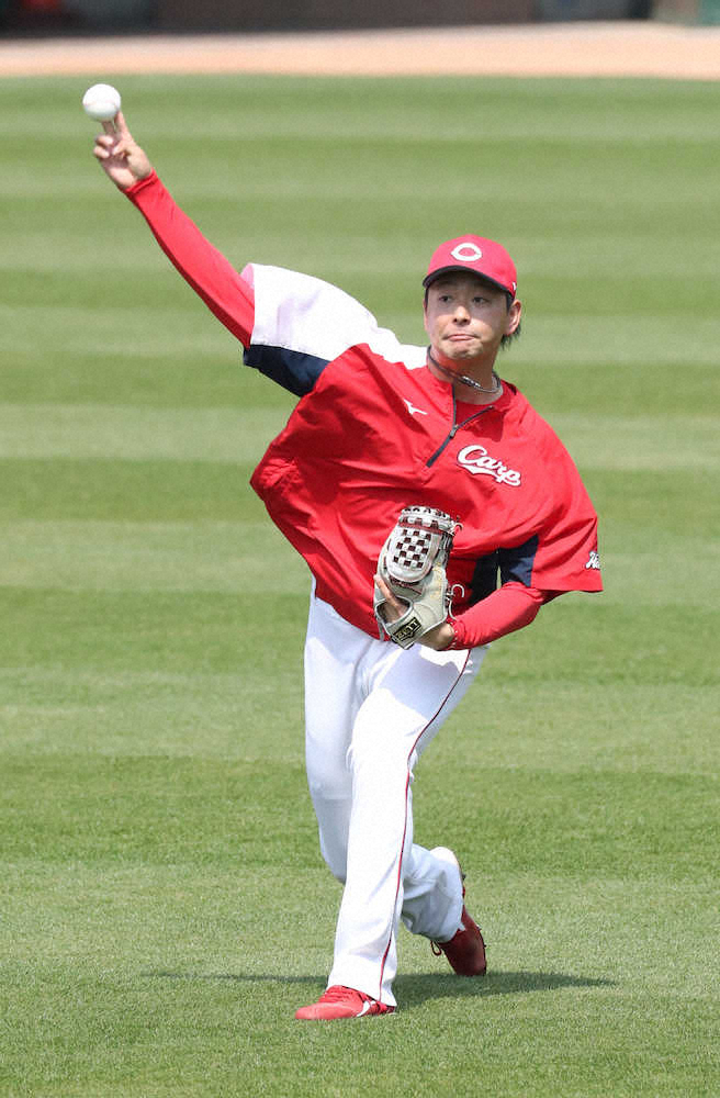 【画像・写真】広島・大瀬良、VS菅野に闘志「投げ合って勝つ」