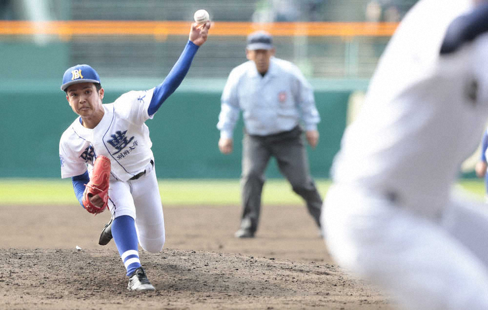【画像・写真】明豊　春初の8強　継投で神宮大会覇者1点に抑える