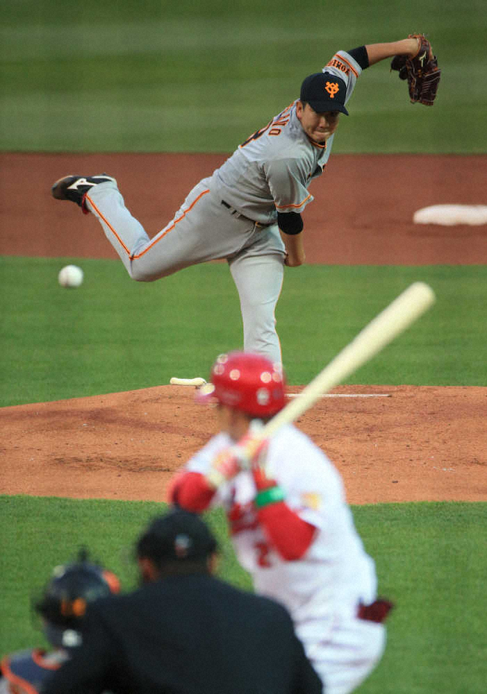 【画像・写真】巨人・菅野7回1失点も援護なし「僕が点を取られなかったら負けなかった」