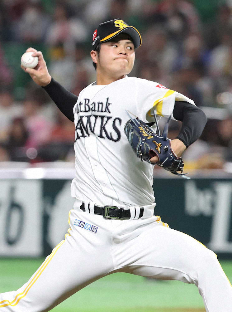 【画像・写真】ソフトB甲斐野、初登板初勝利　圧巻の2回5Kでサヨナラ呼んだ