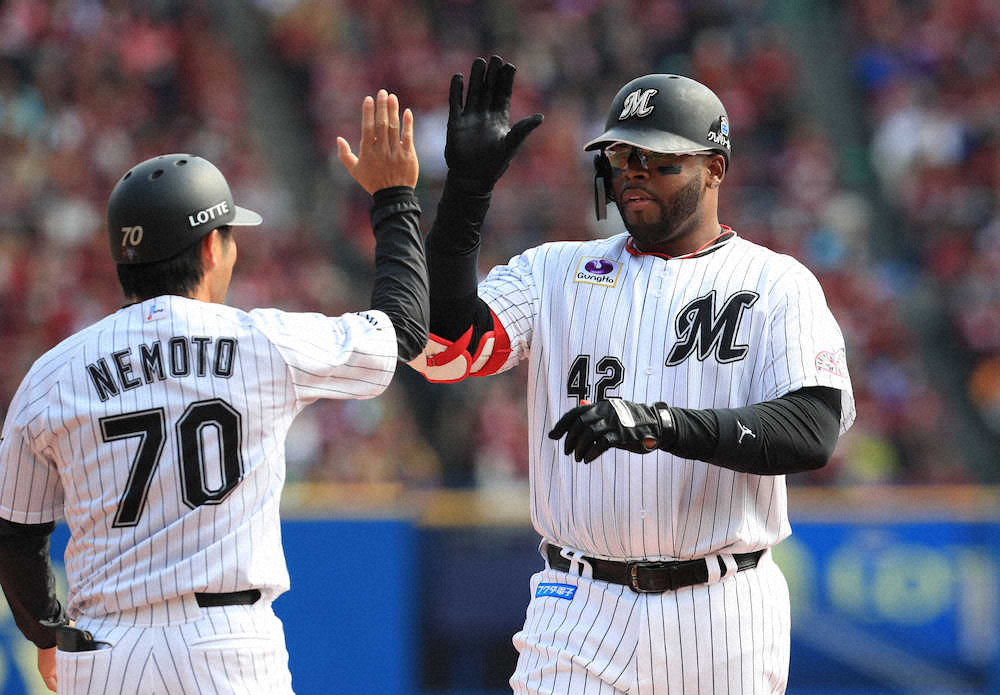 【画像・写真】ロッテ　バルガス来日初安打初打点をマーク「次もガンバルガス！」