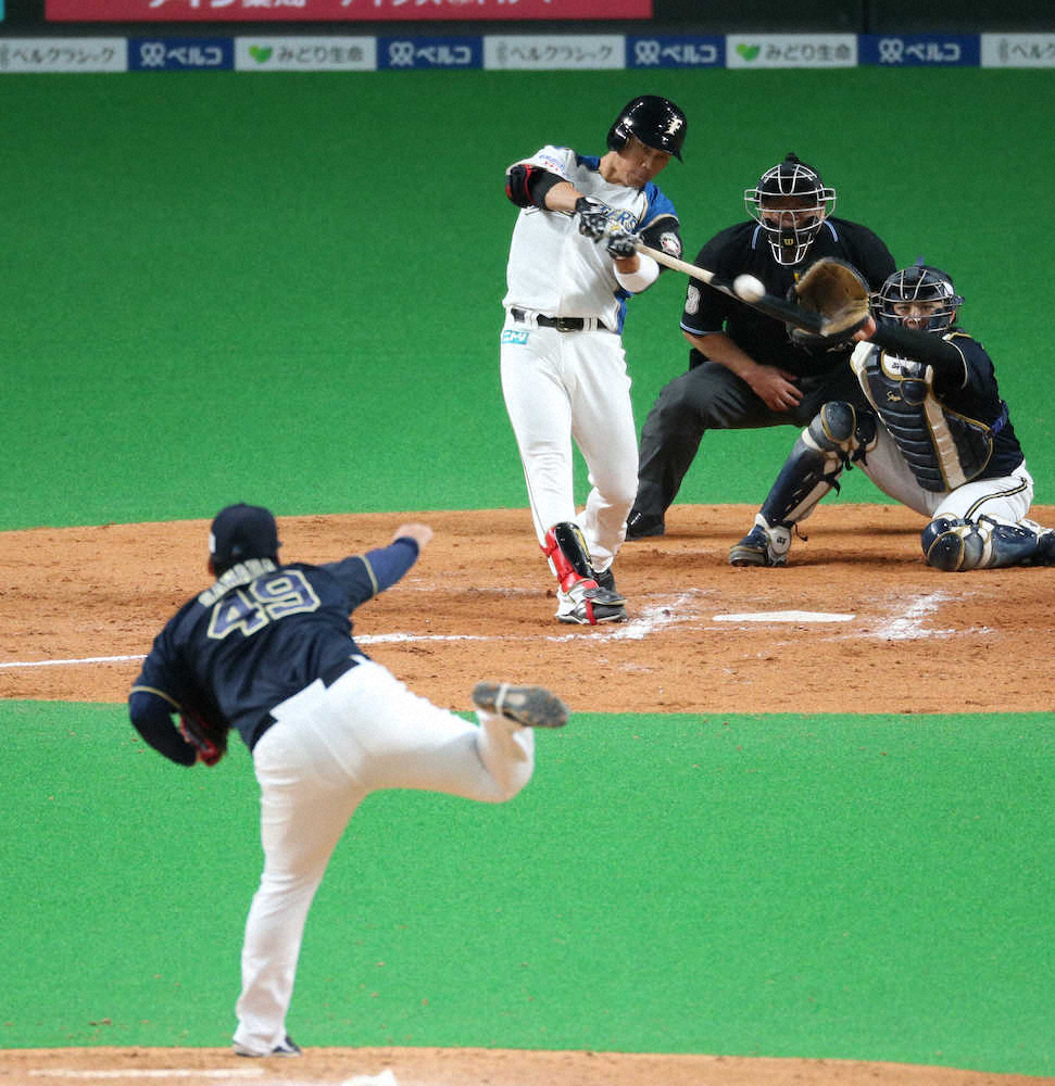【画像・写真】日本ハム・王柏融、待望の来日初安打「凄く気持ちが楽になった」