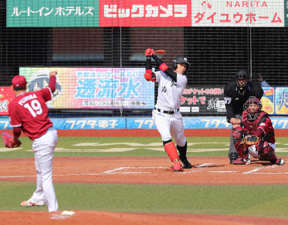 【画像・写真】ロッテ・加藤　早くも2号！楽天・藤平から「ラグーンさまさまです」
