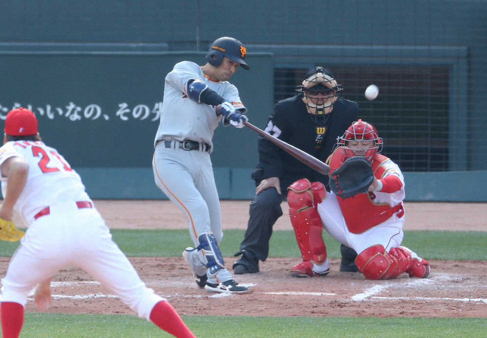 【画像・写真】巨人・吉川尚、決勝打に笑顔「勝ち越せたのは凄くプラス」