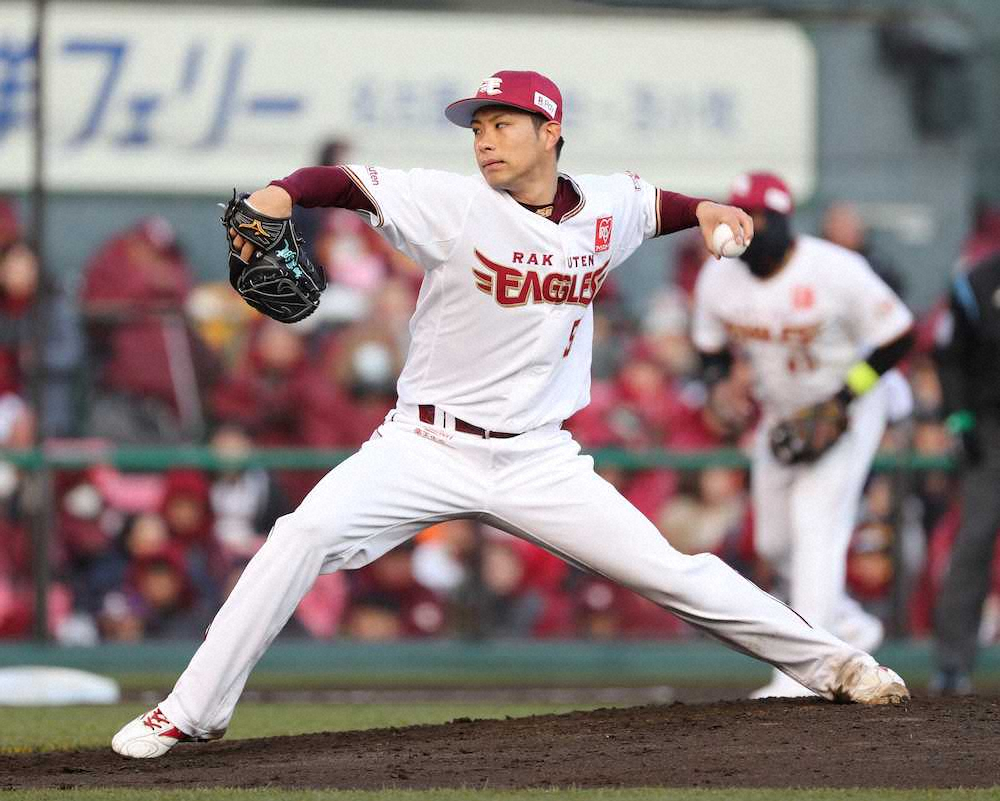 【画像・写真】楽天　本拠地初戦白星！辛島が7回無失点で1勝　浅村は移籍第1号