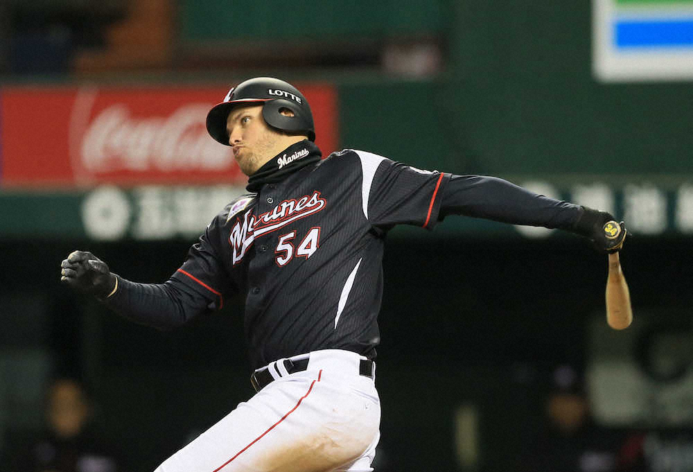 【画像・写真】ロッテ・レアード5戦連発ならずも好調　井口監督、打線組み換え示唆、４番の可能性も