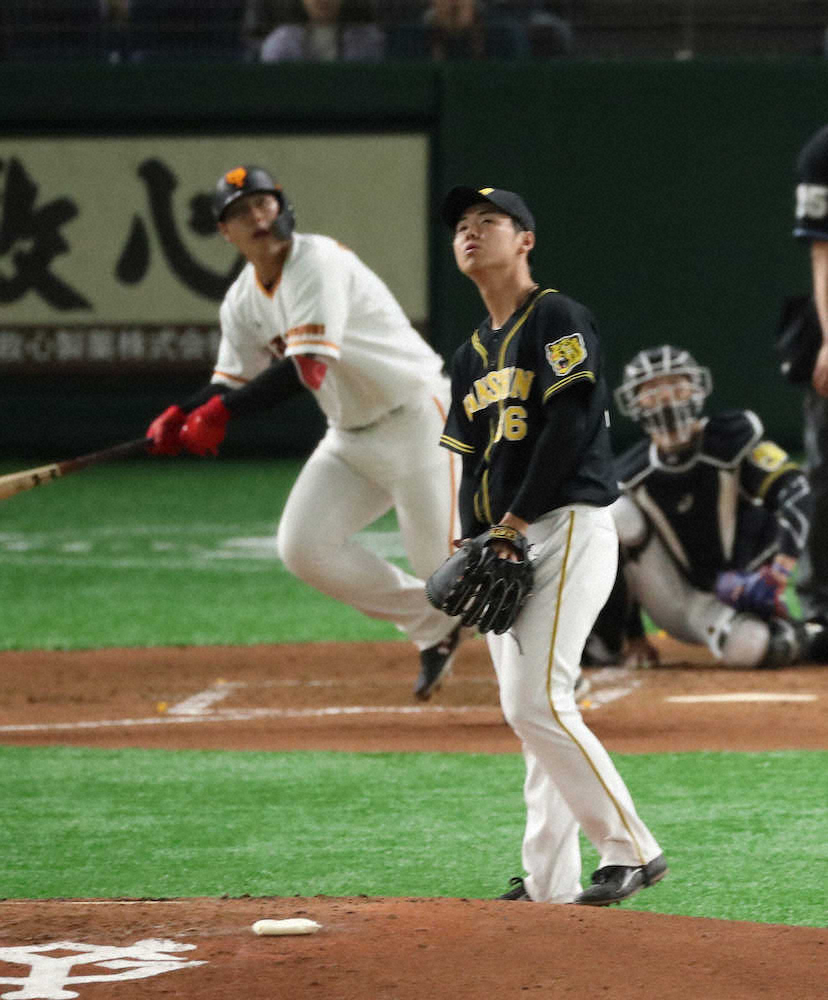 【画像・写真】阪神・浜地　プロ初先発で“洗礼”　岡本に先制2ラン被弾