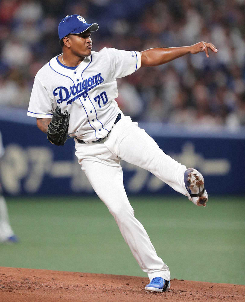 【画像・写真】中日ロメロ　来日初先発初勝利!自慢の剛球で6回3安打無失点