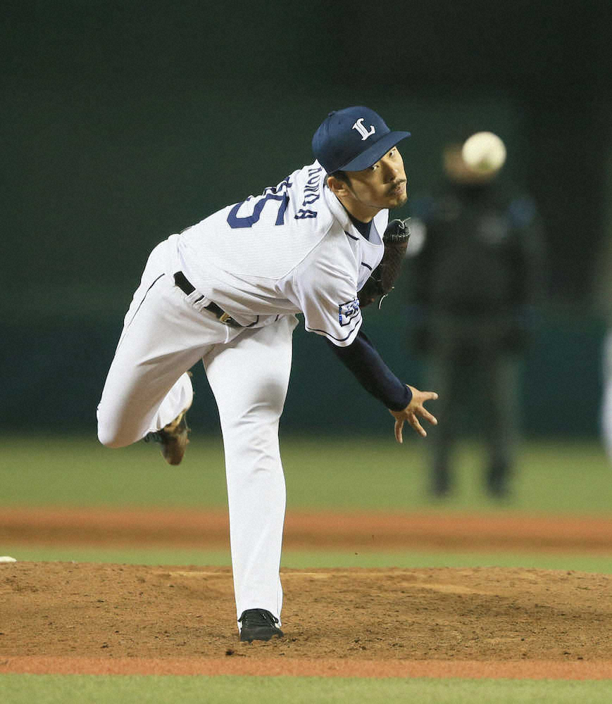 【画像・写真】西武・本田圭佑、プロ初勝利　ヒゲ伸ばして“コワモテ投球”