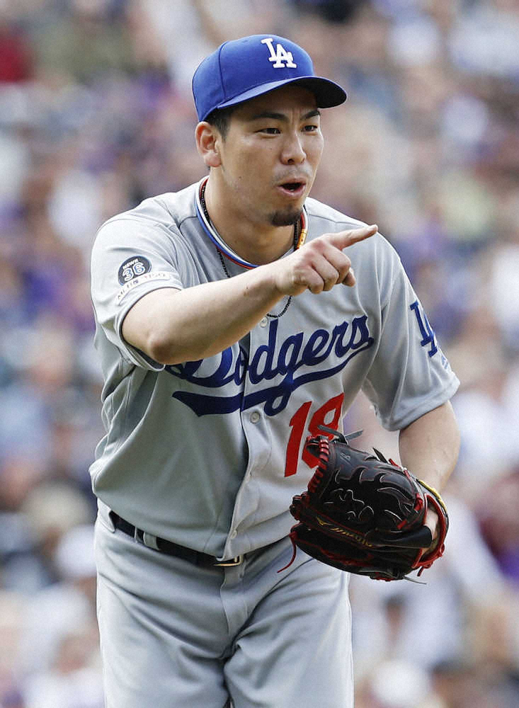 【画像・写真】マエケン開幕連勝　制球苦しむも5回1失点、打でも2戦連続二塁打